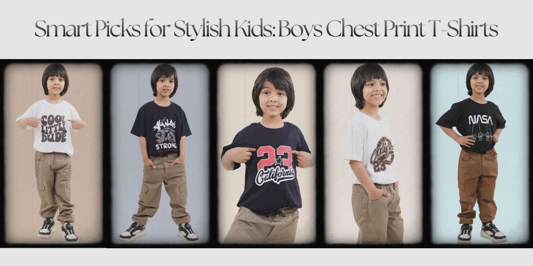 Smart Picks for Stylish Kids: Boys Chest Print T-Shirts