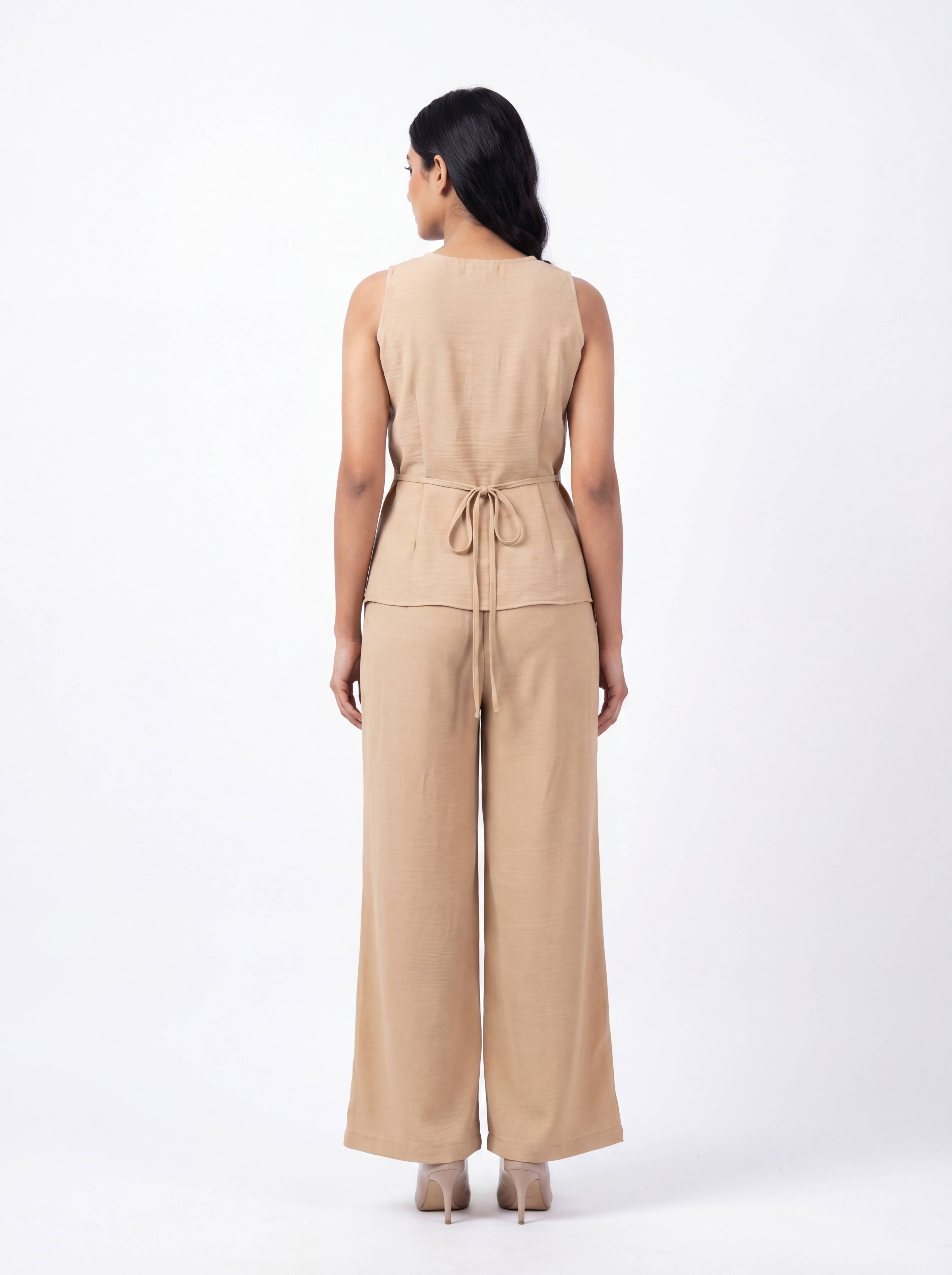 Women's co-ord Set with tie at waist