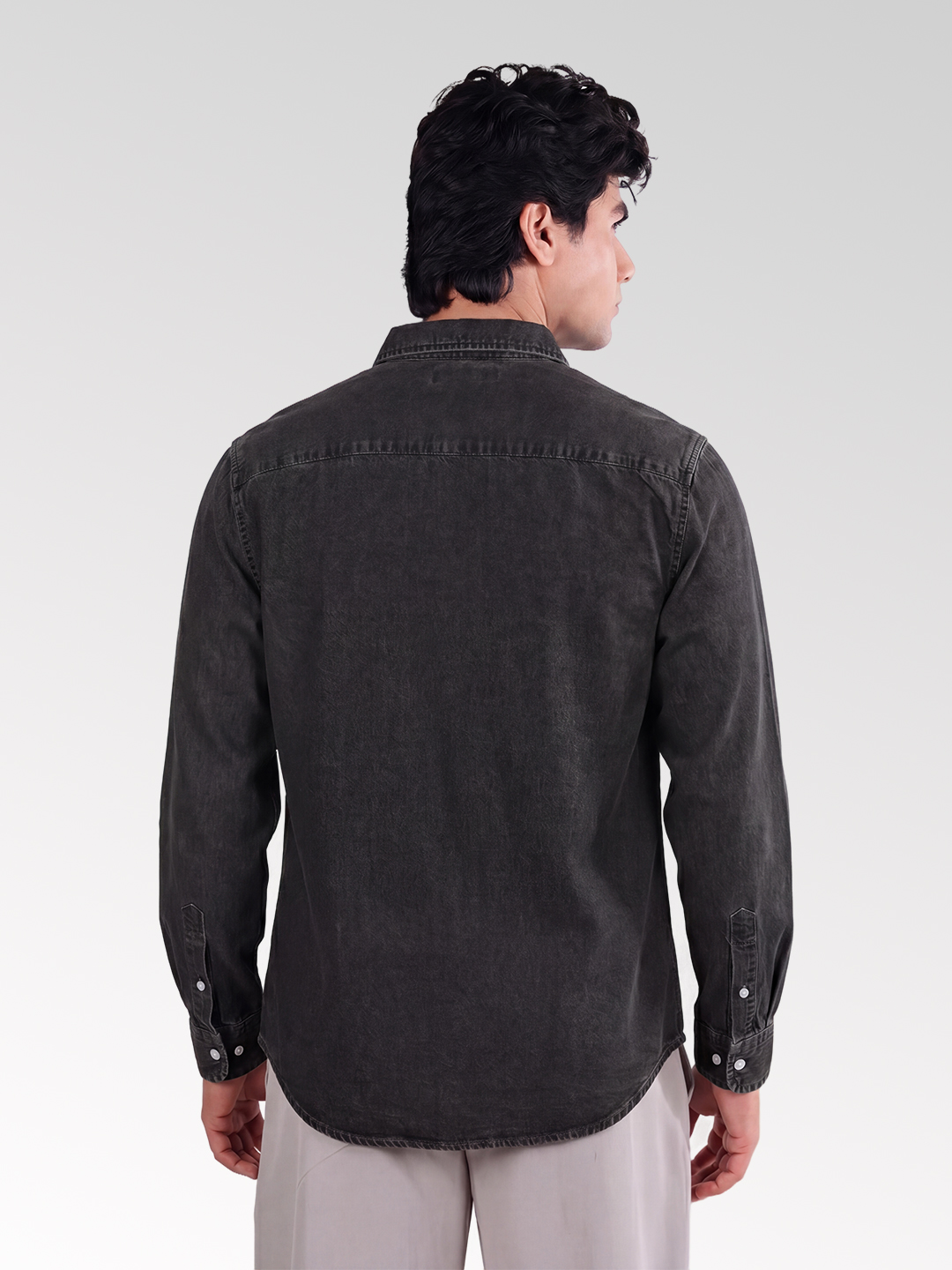 Men's Denim Shirt in washed look
