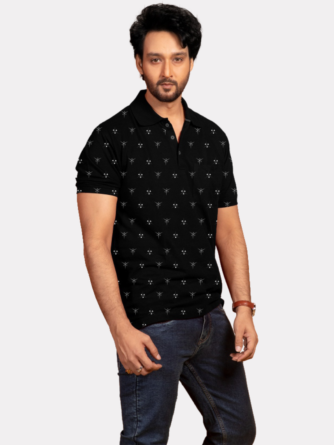 Men's Sinker All Over Print Polo T-Shirt