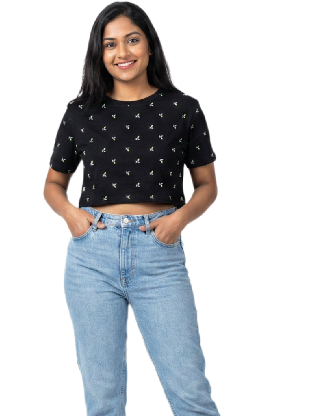 Women's All Over Print Sinker Crop Top