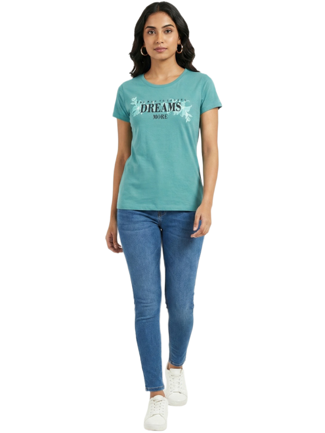 Women's Long T-Shirts With Chest Print