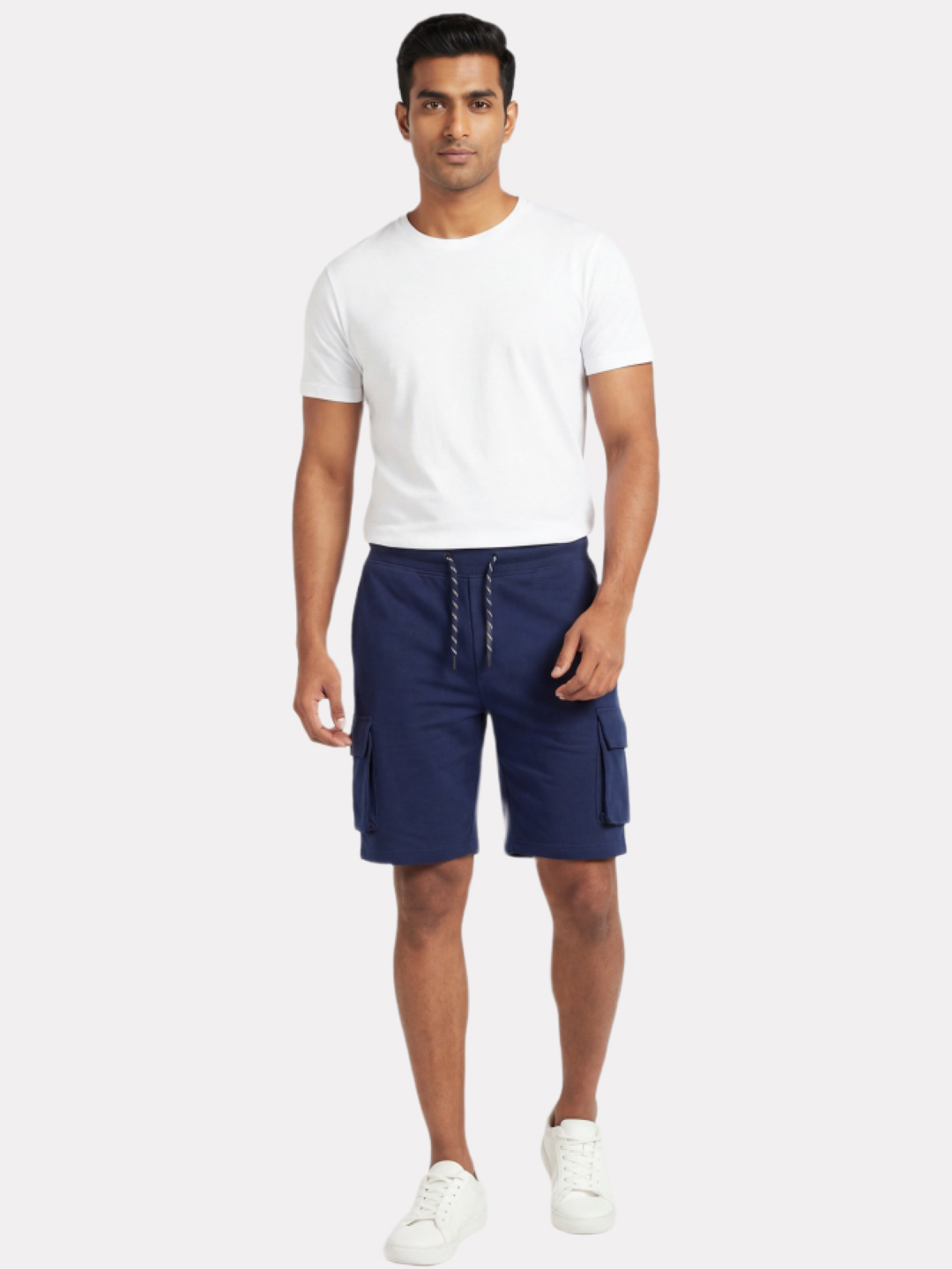 Men's Loop Knit Cut and Sew Cargo Shorts
