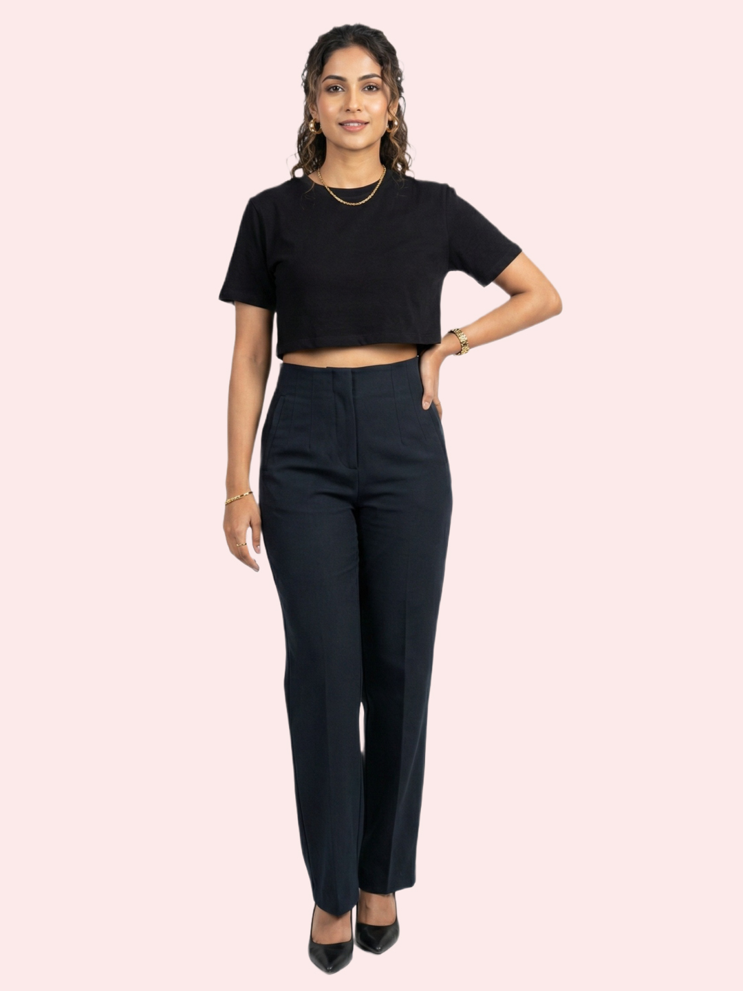 Women's Sinker Plain Crop Top