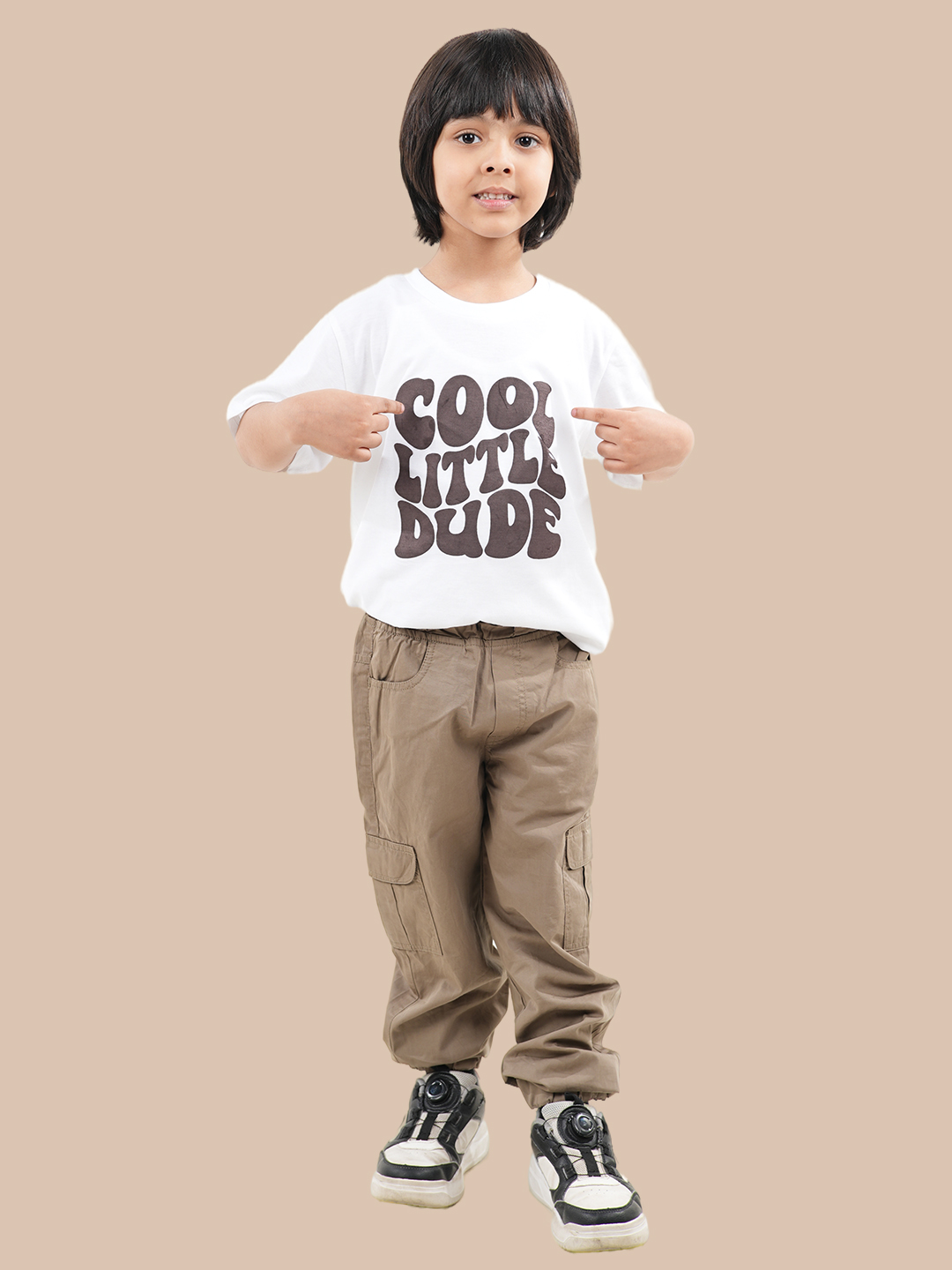 Boy's chest print T-shirt