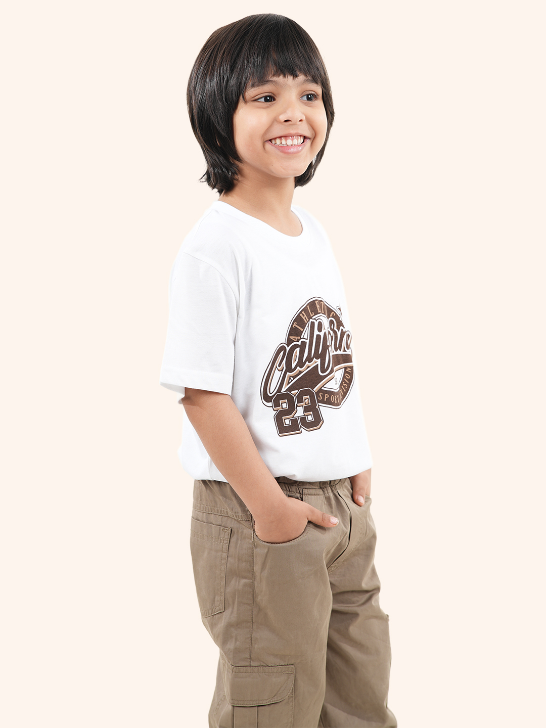 Boy's chest print T-shirt