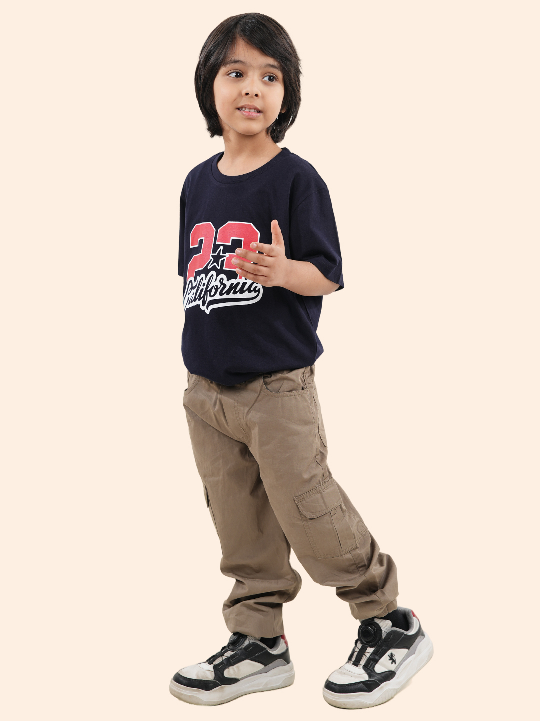 Boy's chest print T-shirt