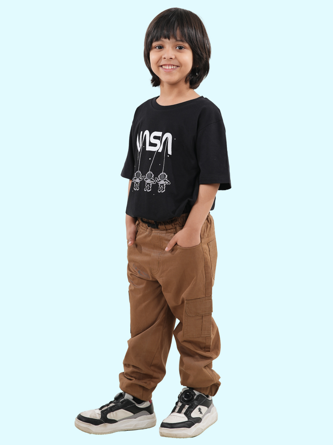 Boy's chest print T-shirt