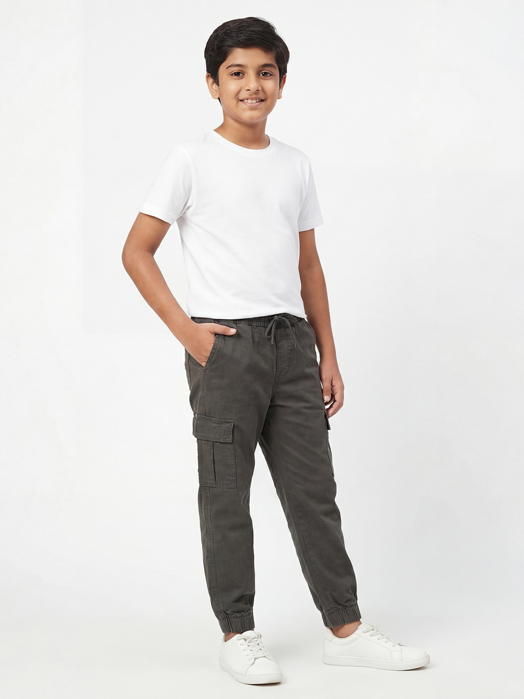 Boy's Solid Joggers