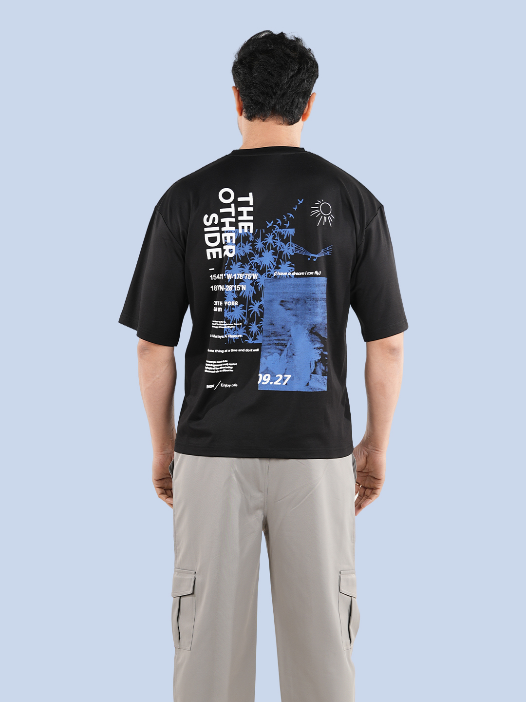 Men's Oversized Plain Solid T-Shirt