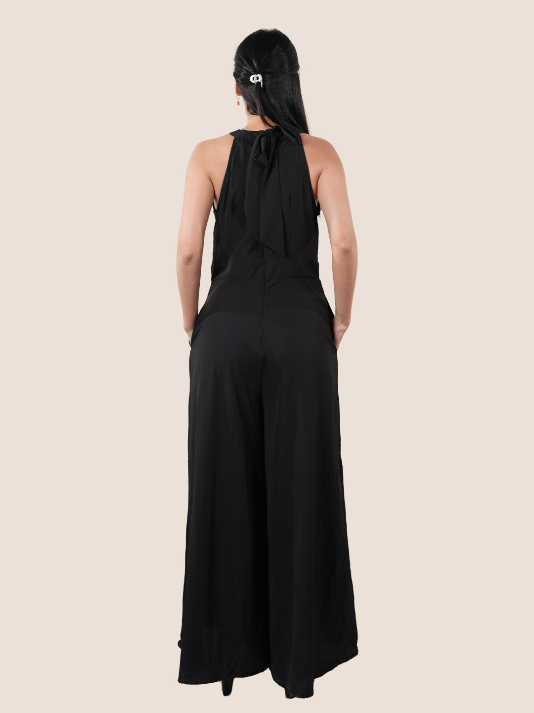 Womens jumpsuit with back tie